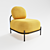 Sleek and Stylish Polly Chair 3D model small image 1