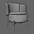 Elegant Jane Armchair by Piet Boon 3D model small image 2