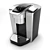 Keurig K-Elite Brewer: Brushed Silver Elegance 3D model small image 1