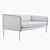  Stylish Turn Sofa by Ferm Living 3D model small image 2