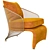 Elegant Colette Bergere: Minotti's Armchair 3D model small image 1