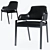 Elegant Gazelle Dining Chair 3D model small image 1