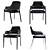Elegant Gazelle Dining Chair 3D model small image 2