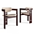 Sleek Pamplona Chair: Italian Design, Original Fabric 3D model small image 1