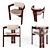 Sleek Pamplona Chair: Italian Design, Original Fabric 3D model small image 2