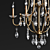 Elegant Valentina Chandelier - 6 Light Tier 3D model small image 3