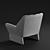 Elegant Hirundo Chair by Busnelli 3D model small image 2