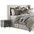 Elegant Ezra Bed Set 3D model small image 2