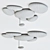 Ethereal Glow: Skydro Ceiling Luminaire 3D model small image 2