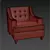 Cozy Classic Armchair 3D model small image 3