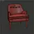 Cozy Lounge Arm Chair 3D model small image 3