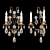 Glamorous Bagues Paris Wall Sconce 3D model small image 1