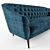 Elegant Neiman Marcus Tufted Sofa 3D model small image 2