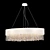Maytoni MOD600PL-09W - White Metal Chandelier with Textile Shade 3D model small image 1
