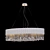 Maytoni MOD600PL-09W - White Metal Chandelier with Textile Shade 3D model small image 3
