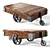 Rustic Industrial Coffee Table 3D model small image 1