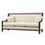 Stylish 2-Seater Sofa 3D model small image 1