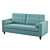 Cozy Convertible Sofa 3D model small image 1