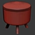 Versatile Alfred Poufs for Stylish Comfort 3D model small image 2