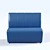 Modern Russian-Made Bellis Couch 3D model small image 2