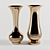 Golden Bliss Vases Set 3D model small image 1