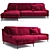  Revival Retro Lounge Sofa 3D model small image 1
