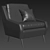 Romero Armchair: Elegant Design | Ottoman Included 3D model small image 2