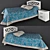 Tiffany Shatura Bed Set 3D model small image 3