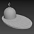 Elevate: Prospect Glass Dome Serving Board 3D model small image 2