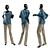 Sleek Female Mannequin - High Poly 3D model small image 1