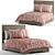 Sleek Design Bed Set 3D model small image 1