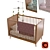 West Elm Mid-Century Convertible Cot: Classic Style, Lasting Quality 3D model small image 1