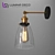 Lumina Deco Fabi: Stylish Metal and Glass Wall Lamp 3D model small image 1