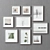 Multi-color Picture Frames Set-87 3D model small image 2