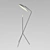 Inodesign Solveig 37630: Modern Black Metal Floor Lamp 3D model small image 1