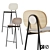 Elevated Elegance: Tata Bar Stool 3D model small image 1