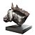 Majestic Bronze Horse Sculpture 3D model small image 2