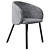 Nasu Upholstered Chair with Armrests 3D model small image 1