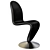 Verpan Leather Chair: Verner Panton Design 3D model small image 1