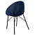 Elegant Upholstered Chair: Calligaris Lilly 3D model small image 2