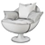 Versatile Modern Armchair 3D model small image 3