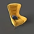 Elegant Armchair for Home 3D model small image 1