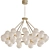 Luxurious Satin Gold Chandelier 3D model small image 1