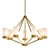 Bronze Etched Glass Chandelier 3D model small image 1