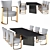 Fendi Dining Table: Elegant and Functional 3D model small image 1