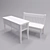 Outdoor Bench Table 3D model small image 2