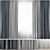 Elegant Curtain Set 3D model small image 1