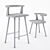 Fumed Oak Chair - Modern Design 3D model small image 3