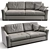 Passion 3-seat Leather Sofa 3D model small image 1