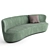  Elegant Oval Stay Sofa - 240x95cm 3D model small image 2
